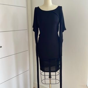 Elizabeth & James cold shoulder little black dress